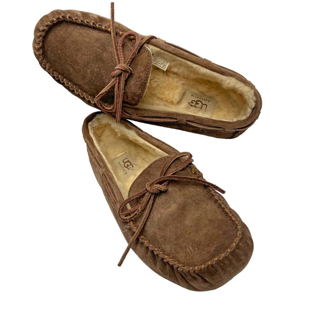 UGG Australia Dakota Cocoa Suede Moccasin Slippers